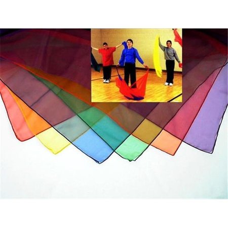 EVERRICH INDUSTRIES Everrich EVC-0057 54 x 54 Inch Rhythm Activities Scarves - Set of 6 EVC-0057